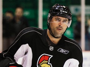 Ottawa Senators' Chris Phillips is photographed during team practice at the Robert Guertin Arena in Gatineau, QC on Tuesday February 25, 2014. Darren Brown/Ottawa Sun/QMI Agency