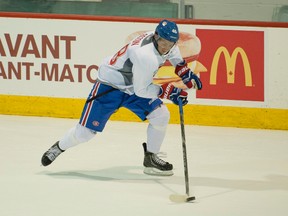 Prospect Tim Bozon, seen here at the Canadiens development camp last July, is battling for his life. (Pierre-Paul Poulin/QMI Agency/Files)