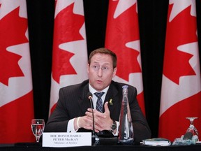 Minister of Justice and Attorney General of Canada Peter MacKay speaks during a discussion on a Canadian Victims Bill of Rights in Ottawa September 5, 2013. (REUTERS/Blair Gable)