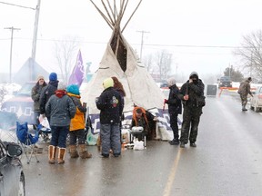 Native protesters