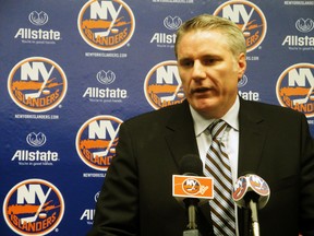New York Islanders general manager Garth Snow gambled hard on the value of Thomas Vanek and lost big time. (QMI Agency)