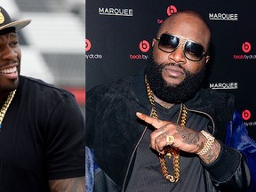 Rick Ross is refusing to respond to rap rival 50 Cent's recent jab suggesting he and Sean 'Diddy' Combs are gay lovers.(AFP Photo)