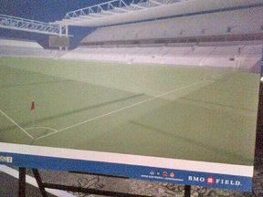 A rendering of the proposed expansion of BMO Field. (TWITTER)