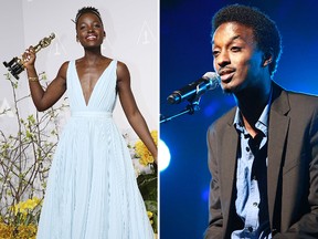 Lupita Nyong'o and K'Naan. (WENN.COM file photos)