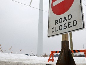 Orchard Line, a short road north of Port Burwell, is closed due to a nearby old, abandoned gas well leaking water contaminated by hydrogen sulphide. (CHRIS ABBOTT/TILLSONBURG NEWS)