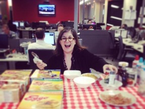 Our Rita treats the newsroom to waffles on Shrove Tuesday.