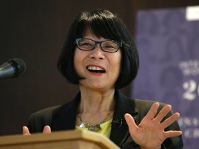 NDP MP Oliva Chow is pictured while speaking to an audience Thursday at York University. (CRAIG ROBERTSON, Toronto Sun)