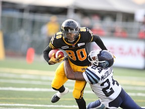 Former Tiger-Cats receiver Chris Williams is set to replace legendary kick returner Devin Hester with the Bears. (Veronica Henri/Toronto Sun/QMI Agency/Files)