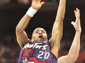 The Raptors are breaking out the team's original jersey for select home games during the 2014-15 season. (AFP)