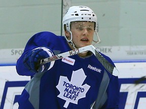 Maple Leafs defenceman Morgan Rielly turns 20 on Sunday. (DAVE ABEL/TORONTO SUN)