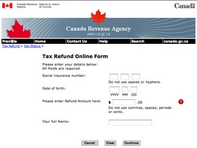 Canada revenue agency tax scam