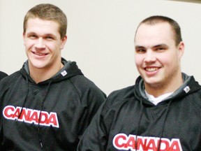 Ed Ilnicki (left) and Justin Lawrence will suit up for Team Canada in Kuwait this summer. -  Gord Montgomery, Reporter/Examiner