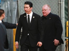 Embattled Toronto Mayor Rob Ford arrives for an appearance on the "Jimmy Kimmel Live!" show in Hollywood, California March 3, 2014. (REUTERS)