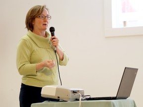 Dr. Elizabeth Christie gives a presentation about the Hospital at Home program during the official launch March 7, 2014 in Picton. 
Emily Mountney/The Intelligencer