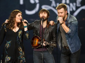Lady Antebellum, including Hillary Scott (left), Dave Haywood (centre) and Charles Kelley, play Rexall Place on Friday. The band is touring North America on their Take Me Downtown tour. Ian Kucerak/Edmonton Sun
