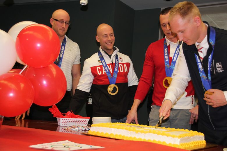 Goldmedal Brad Jacobs rink makes appearance at th 2014 Brier Toronto Sun
