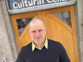 Stephen Carroll in front of the West End Cultural Centre. (HANDOUT)