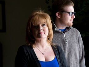 Marti Lussier vows to fight neighbours? OMB appeal of plan to build apartments for autistic people like her son, Adam Rowe, right. (DEREK RUTTAN, The London Free Press)