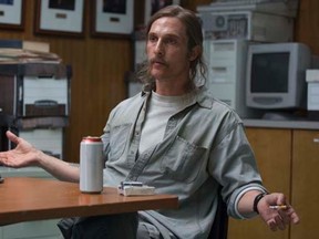 Matthew McConaughey as Rust Cohle in True Detective. (Handout)