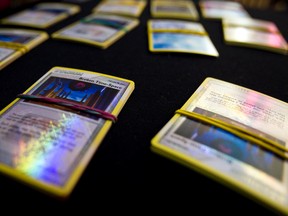Just some of the Pokémon cards that were available during the Alberta Provincial Pokémon Championships. Little Big Fort player results.Brayden Huges, placed 11th in the junior category, while Nick Slootweg, Cory Calliot and Cameron Holloway played 16th, 19th and 21st respectively in the senior division.
File photo | QMI Agency