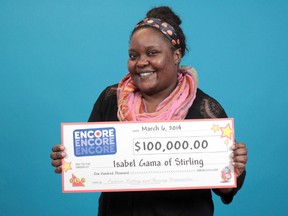 Stirling woman wins $100K