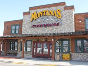 Sarnia's Montana's Cookhouse, pictured here Monday, March 10, 2014, closed its doors last week. A little more than a year after it reopened, the restaurant abruptly shuttered its doors for the second time since 2009. BARBARA SIMPSON/THE OBSERVER/QMI AGENCY