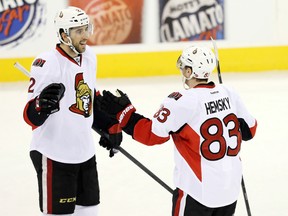 Jared Cowen celebrates his goal Saturday. USA TODAY FILE