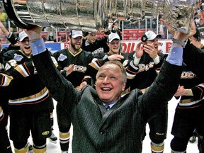 Leafs coach Randy Carlyle was at the helm of the Anaheim Ducks for more than seven seasons, leading the team to a Stanley Cup in 2007 over Ottawa. (SUN files)