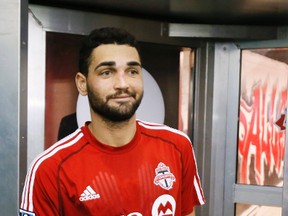 Toronto FC striker Gilberto at training on March 10. (Stan Behal/Toronto Sun/QMI Agency)