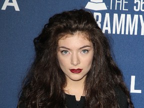 Lorde at a pre-Grammy party in Los Angeles on January 24, 2014.(FayesVision/WENN.com)