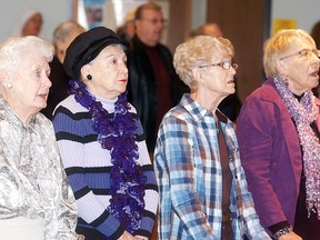 A number of people sing a hymn during a World Day of Prayer service held at First Baptist Church on March 7. The theme this year was “Streams in the Desert,” and highlighted the people of Egypt. Christians in more than 170 countries and close to 2,000 communities across Canada took part in the event, with services taking place locally in Port Lambton, Dresden and Wallaceburg.