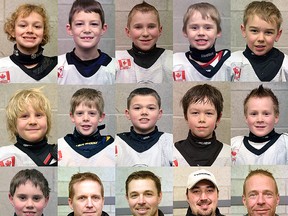 CHRIS ABBOTT PHOTO
Langton Lions novice rep hockey team begins OMHA DD finals Thursday, March 20 in Thamesford. Game 2 is in Langton Saturday, March 22 at 1 p.m.
Langton last raised an OMHA championship banner in 2006 when the peewees won the C crown.