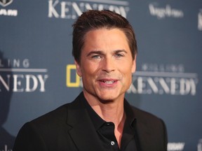 Actor Rob Lowe, cast member of the National Geographic Channel drama program "Killing Kennedy"  who portrays John F. Kennedy,  attends the film's premiere in Los Angeles November 4, 2013. (REUTERS/Fred Prouser)
