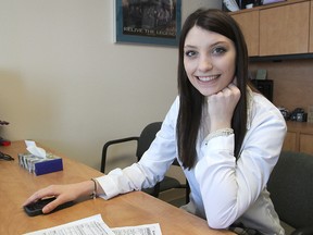 Holly Wood, a Grade 12 student at Holy Cross Catholic Secondary School, is going to a youth education forum in Ottawa in March to learn more about the workings of the federal government. (Michael Lea/The Whig-Standard)