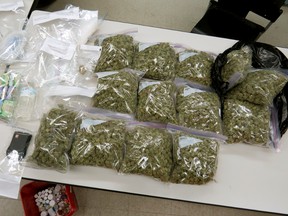 About 11 pounds of marijuana were seized as part of a drug bust which led to the arrest of a 29-year-old Edmonton man.