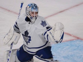 Toronto Maple Leafs goaltender Jonathan Bernier. (MARTIN CHEVALIER/QMI Agency)