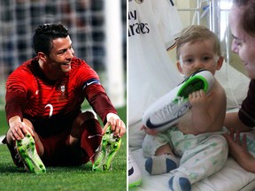 Real Madrid star Cristiano Ronaldo covered the cost of a pricey yet vital operation for Erik Ortiz Cruz. (Reuters/Facebook)