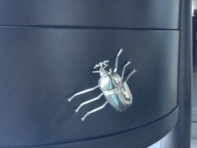 Beetle knob, beetle knob, beetle knob! This designer piece came all the way from Miami.