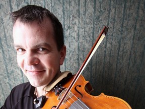 Jeff Tribe/Tillsonburg News
Canadian fiddle champion Scott Woods is returning to Tillsonburg with his Old Time Jubilee, a five-member tribute to the music of fiddling legend Don Messer. The Woods ensemble is scheduled to take to the Lion’s Auditorium stage Sunday, April 6 at 2 p.m. Advance tickets are available either from Trinkets Gift Shoppe on Broadway in Tillsonburg or via toll-free phone at 1-855-726-8896.