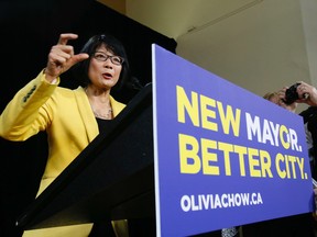 Olivia Chow enters the Toronto mayoral race on March 13, 2014. (Stan Behal/Toronto Sun)