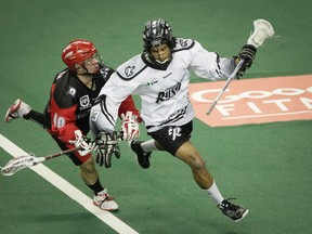 The Edmonton Rush could clinch a playoff spot as early as this weekend with a win over the Roughnecks, as long as the Mammoth lose their game. (QMI Agency)