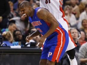 Raptors’ Terrence Ross throws the ball at Pistons’ Rodney Stuckey during Wednesday’s win over Detroit at the ACC. Toronto is inching closer to pinning down a playoff berth. (CRAIG ROBERTSON/QMI AGENCY)