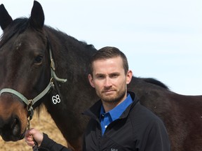 Walter Parkinson, president of the Standardbred Breeders of Ontario Association, poses earlier this week at Seelster Farms in Lucan, Ont. Seelster Farms is one of the breeders suing the Ontario Lottery and Gaming Corporation for a total of $65 million. (DEREK RUTTAN/QMI Agency)