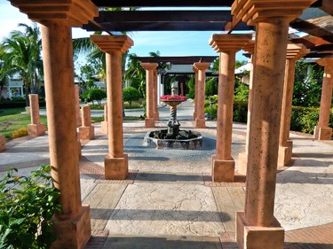 A courtyard at Paradisus Rio de Oro, a resort in Holguin, Cuba, that treats newlyweds with extra enthusiasm. BRUCE KIRKLAND/QMI Agency