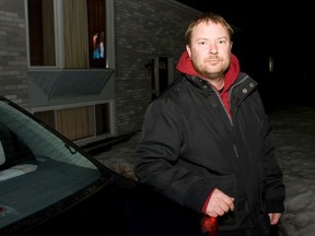 Chris Littlechild is pictured in front of his home in Cobourg, Ont., on Tuesday evening. (PETE FISHER/QMI Agency)