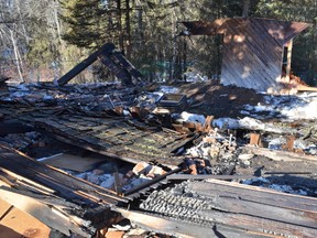Remnants of the home that exploded north of Spruce Grove on March 8. - April Hudson, Reporter/Examiner