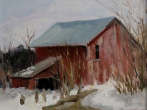 A recent painting by Sarnia's J. Allison Robichaud depicting a country scene. He is set to sign copies of his latest book, Plein Air Painting by a Plein Air Master, at Gallery Artopia during April's First Friday downtown. (Submitted photo)
