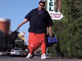 Wesley Warren Jr., known as the man with the 132-lb scrotum, has died, the Las Vegas Review-Journal reports.

(Screengrab/Las Vegas review-Journal)