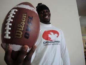Grade 11 student Neville Gallimore, 6-foot-3 and 280 lbs., has been swamped with scholarship offers from U.S. colleges. Tim Baines/Ottawa Sun