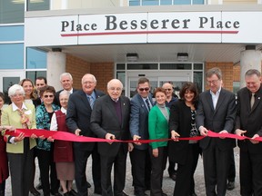 Bruyere Village residents and friends cut the ribbon to officially open phase two of the community complex. Mayor Jim Watson, MPP Phil McNeely and MP forr Ottawa-Orleans Royal Galipeau were there representing the collaboration between governments to make this project happen.
JESSIE ARCHAMBAULT/Ottawa Sun/QMI AGENCY